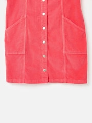 Oliver Bonas Red Corduroy Mini Dress - Image 7 of 9