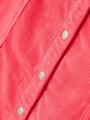 Oliver Bonas Red Corduroy Mini Dress - Image 9 of 9