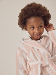 The White Company Natural 100% Cotton Wide Stripe Towelling Robe - Image 2 of 6