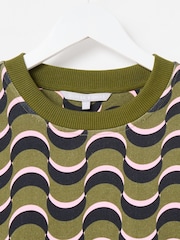 Oliver Bonas 100% Cotton Geometric Sweatshirt - صورة 8 من 8