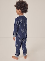 The White Company Blue 100% Cotton Glow In The Dark Lobster Pyjamas - Image 2 of 6