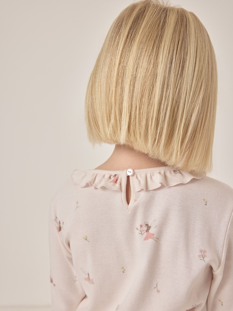 The White Company Relaxed Fit Pink Fairy Pyjamas - Image 2 of 6