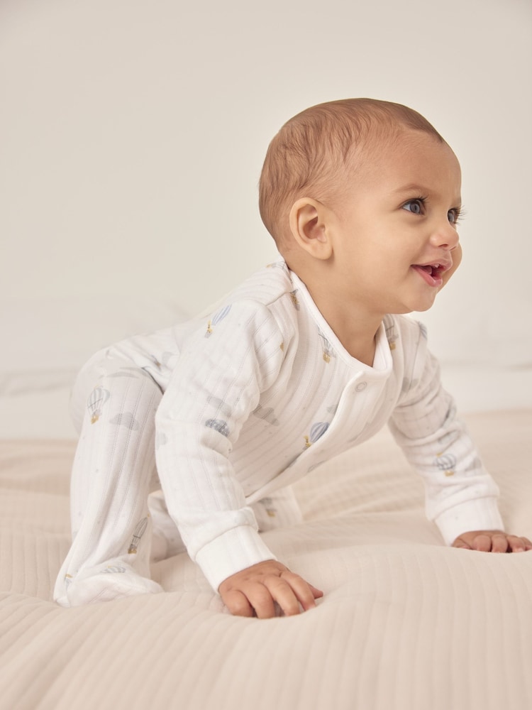 The White Company Up In The Air White Sleepsuit - Image 2 of 5