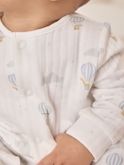The White Company Up In The Air White Sleepsuit - Image 3 of 5