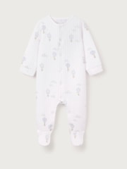 The White Company Up In The Air White Sleepsuit - Image 4 of 5