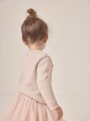 The White Company Pink Wool Strawberry Embroidered Jumper - Image 4 of 10