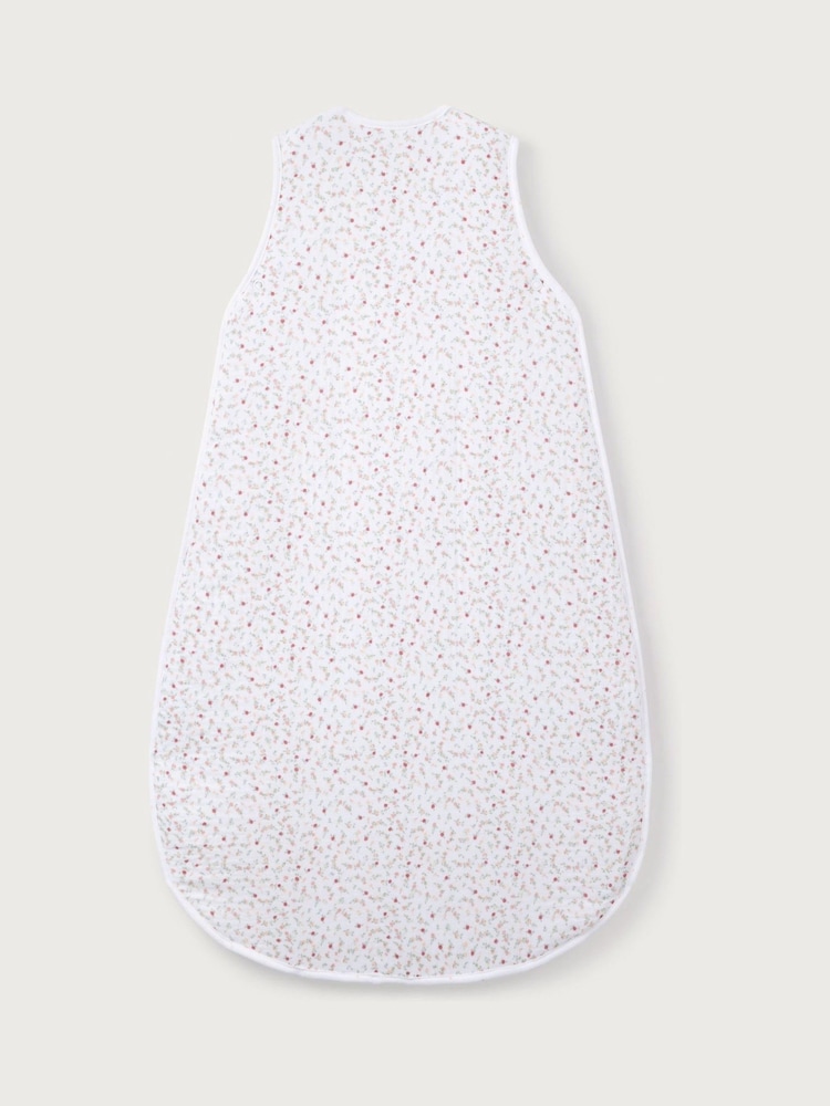 The White Company Crinkle Spring Berries White Sleeping Bag 2.5 Tog - Image 6 of 6