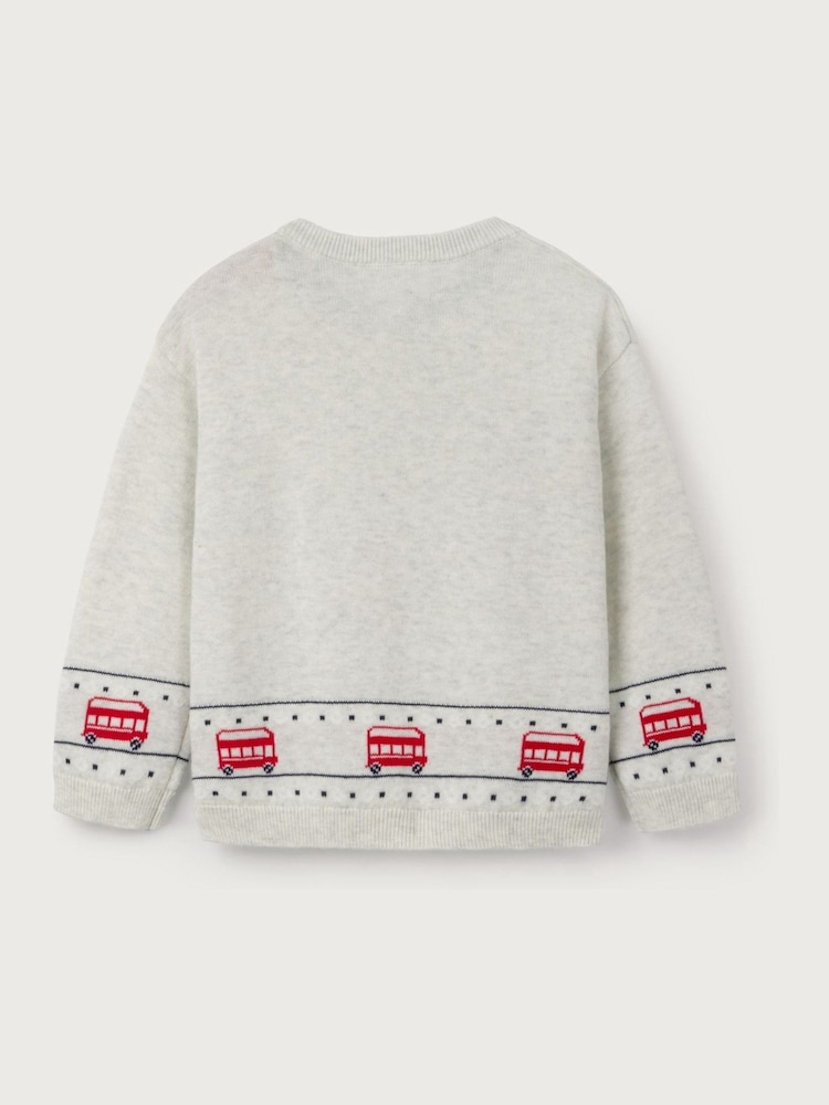 The White Company Grey 100% Cotton London Bus Jumper - Image 10 of 10