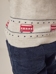 The White Company Grey 100% Cotton London Bus Jumper - Image 7 of 10
