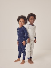 The White Company Skinny Fit London & Star White Pyjamas - Bild 1 von 1