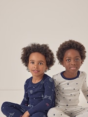The White Company Skinny Fit London & Star White Pyjamas - Image 3 of 6