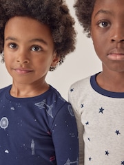 The White Company Skinny Fit London & Star White Pyjamas - Image 4 of 6