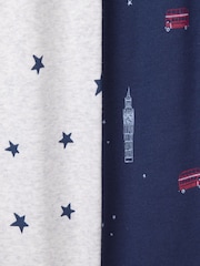 The White Company Skinny Fit London & Star White Pyjamas - Image 6 of 6