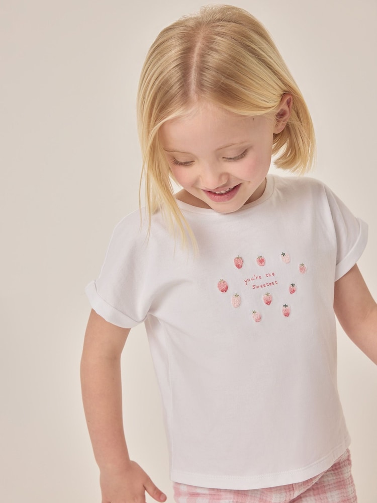 The White Company „You're The Sweetest“ kurzer Pyjama in Relaxed-Fit, Rosa - Bild 1 von 6 The White Company „You're The Sweetest“ kurzer Pyjama in Relaxed-Fit, Rosa - Bild 1 von 6