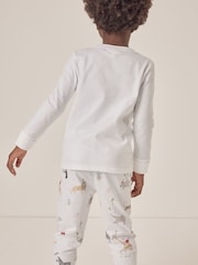 The White Company Slim Fit 100% Cotton Party White Pyjamas - Image 2 of 6