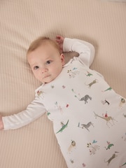 The White Company Party Animals Reversible White Sleeping Bag 2.5 Tog - Image 1 of 6