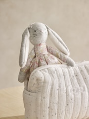 The White Company 100% Cotton Petunia Floral My 1St Outfit & Toy Gift White Set - Image 2 of 3