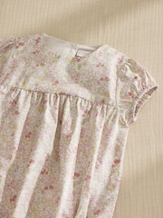 The White Company 100% Cotton Petunia Floral My 1St Outfit & Toy Gift White Set - Image 3 of 3