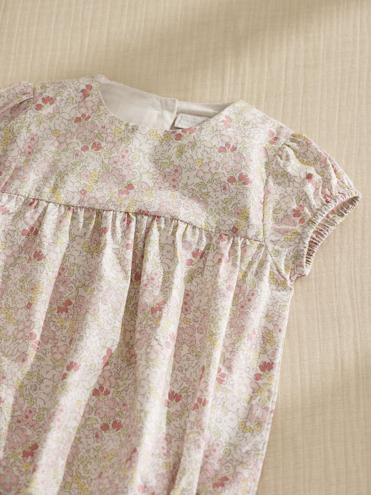 The White Company 100% Cotton Petunia Floral My 1St Outfit & Toy Gift White Set - Image 3 of 3