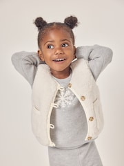 The White Company Borg White Gilet - Image 1 of 6