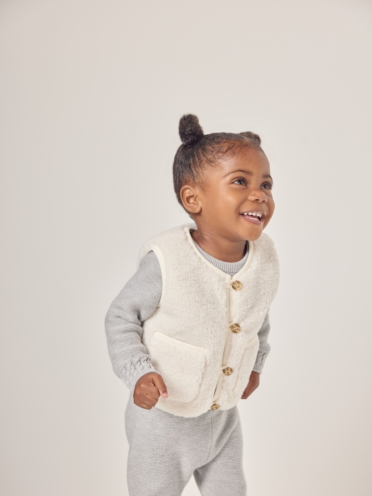 The White Company Borg White Gilet - Image 3 of 6