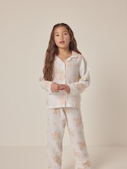 The White Company Pink 100% Cotton Relaxed Double Alice Floral Traditional Pyjamas - Image 1 of 4