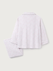 The White Company Natural 100% Cotton Relaxed Double Heart Vine Traditional Fit Pyjamas - صورة 5 من 5