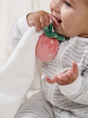 The White Company Strawberry Comforter White Baby Gift - Image 2 of 3