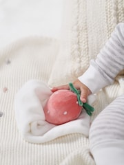 The White Company Strawberry Comforter White Baby Gift - Image 3 of 3