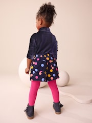 Rainbow Polka Dot Corduroy Shorts and Tights Set (3mths-7yrs) - Image 4 of 4