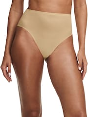 Телесный - Chantelle Nude Soft Stretch Seamless High Leg knickers - Image 1 of 3