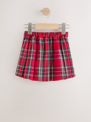 Red Tartan Bow Skirt with Navy Tights (3mths-7yrs) - Image 7 of 10