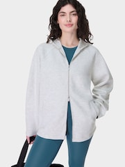 Sweaty Betty Grey Wind Down Zip-Up Hoodie - Image 1 of 7