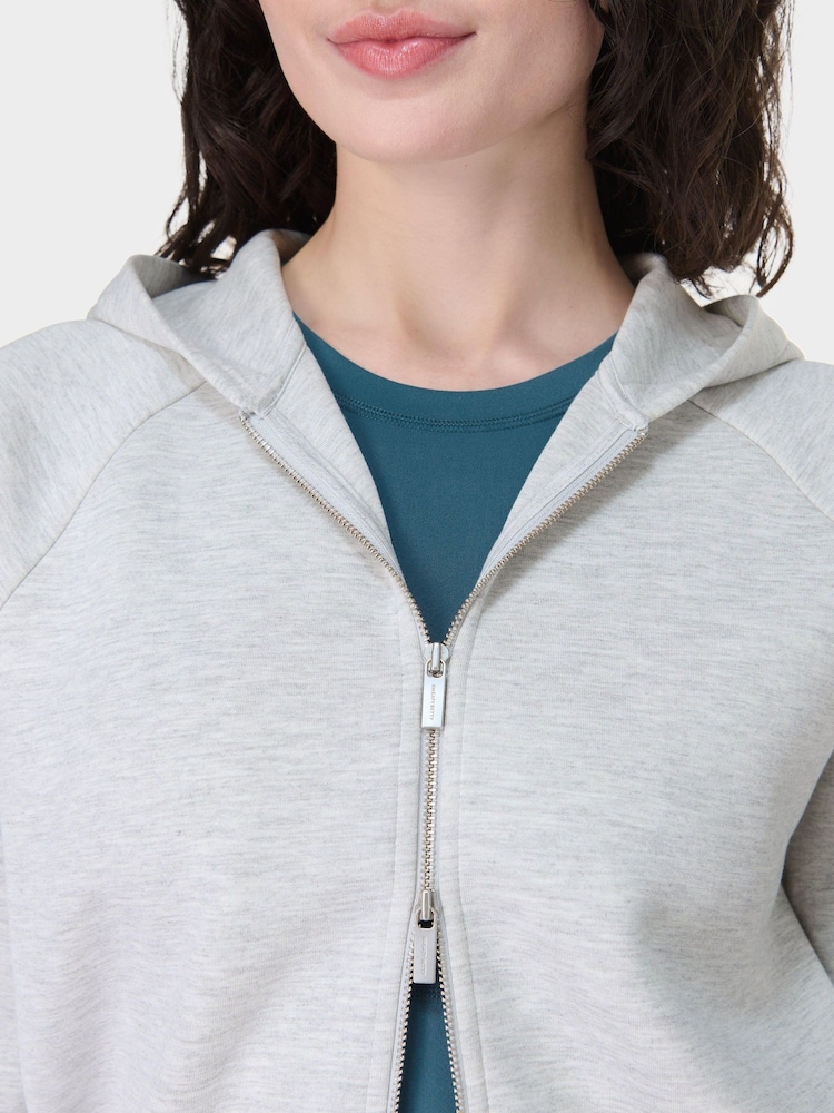 Sweaty Betty Grey Wind Down Zip-Up Hoodie - Image 2 of 7