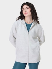 Sweaty Betty Grey Wind Down Zip-Up Hoodie - Image 6 of 7