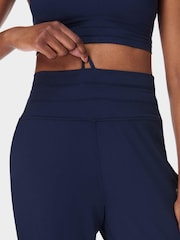 Sweaty Betty Blue Navy 27 inch inside seam Gaia 27 Performance Yoga Trousers - Image 3 of 6
