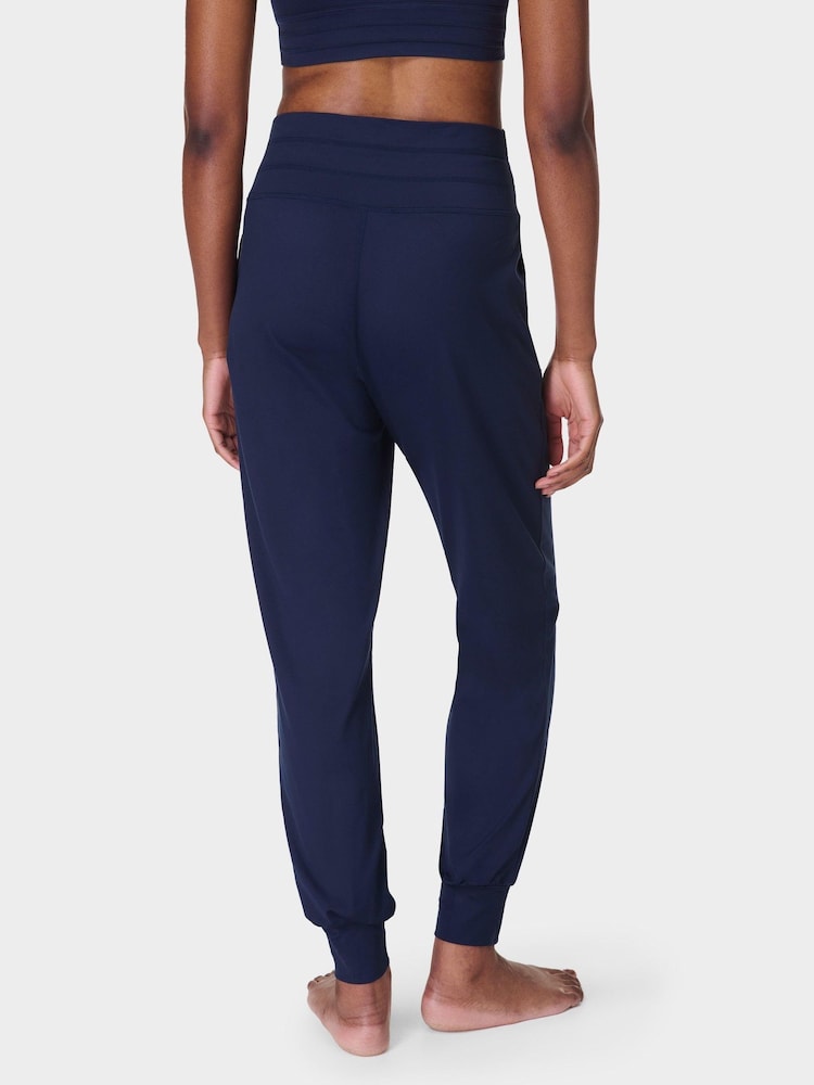 Sweaty Betty Blue Navy 27 inch inside seam Gaia 27 Performance Yoga Trousers - Image 5 of 6