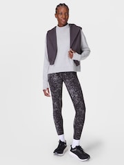 Sweaty Betty Black Grey Full Length Power Workout Leggings - Image 6 of 9