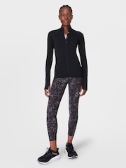 Sweaty Betty Black Grey Full Length Power Workout Leggings - Image 7 of 9