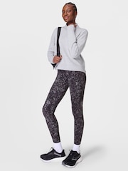 Sweaty Betty Black Grey Full Length Power Workout Leggings - Image 8 of 9