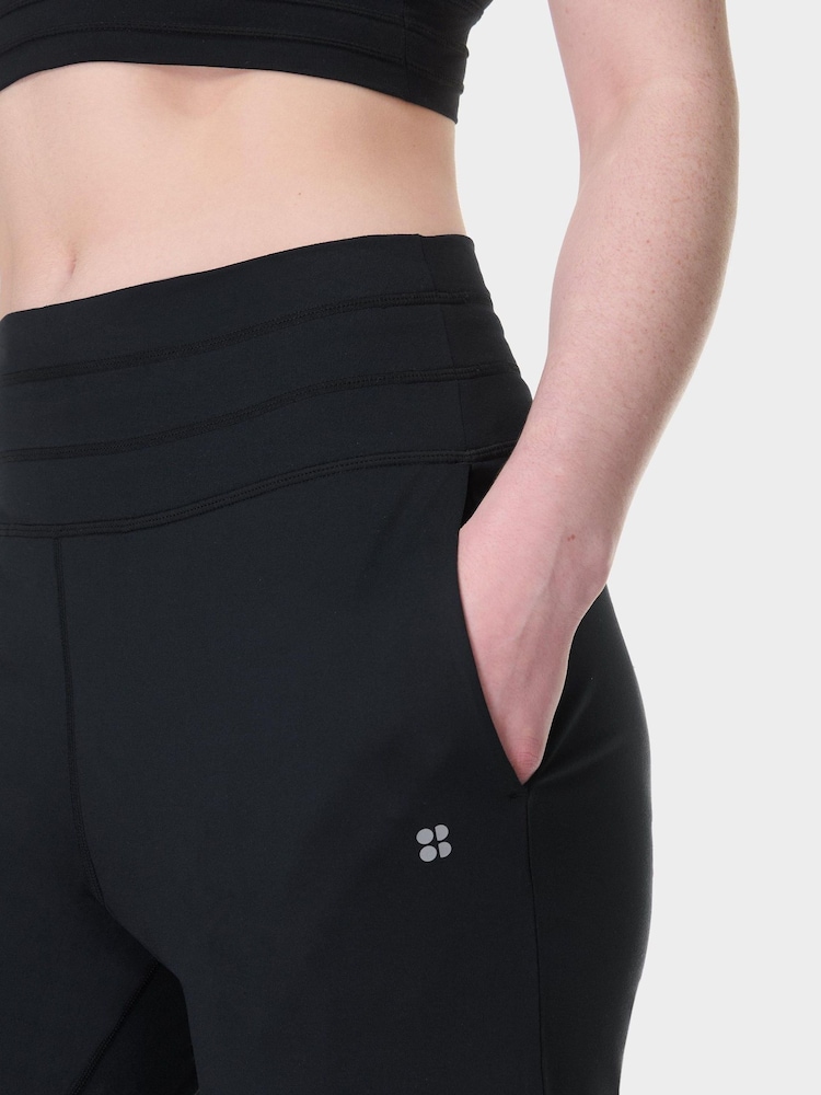 Sweaty Betty Black 27 inch inside seam Gaia 27 Performance Yoga Trousers - Image 2 of 8