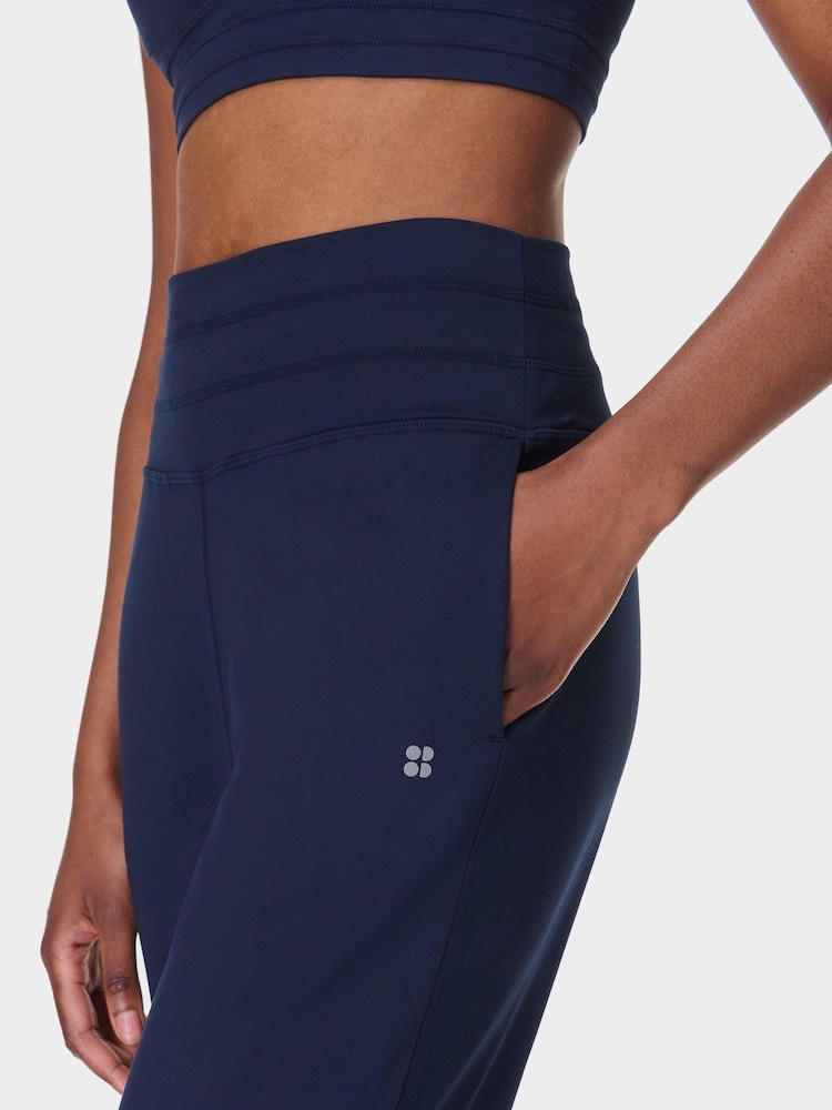 Sweaty Betty Blue Navy 29 inch inside seam Gaia 27 Performance Yoga Trousers - Image 3 of 6