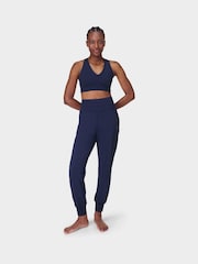 Sweaty Betty Blue Navy 29 inch inside seam Gaia 27 Performance Yoga Trousers - Image 6 of 6