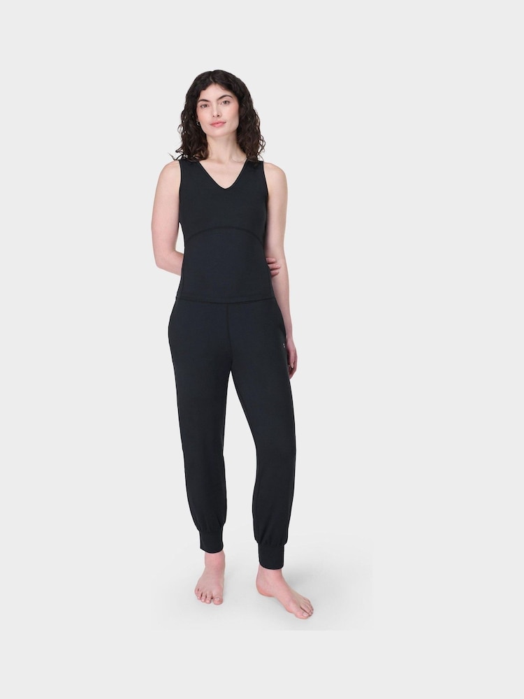Sweaty Betty Black 29 inch inside seam Gaia 27 Performance Yoga Trousers - Image 1 of 9