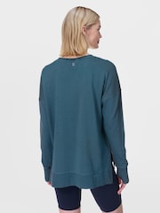 Sweaty Betty Blue After Class Longline Sweatshirt - Image 2 of 8