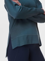 Sweaty Betty Blue After Class Longline Sweatshirt - Image 3 of 8