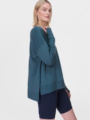 Sweaty Betty Blue After Class Longline Sweatshirt - Image 7 of 8