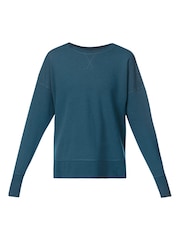 Sweaty Betty Blue After Class Longline Sweatshirt - Image 8 of 8