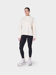 Sweaty Betty White Wind Down Funnel Neck Sweater - Image 3 of 8