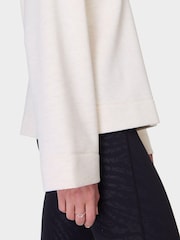 Sweaty Betty White Wind Down Funnel Neck Sweater - Image 6 of 8
